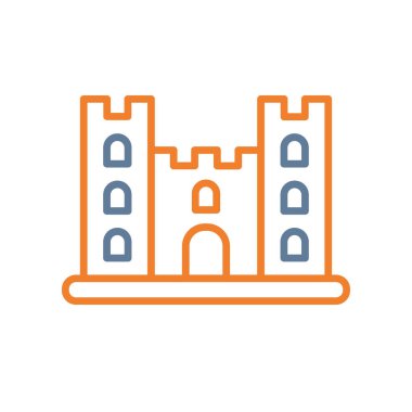 kale ikonu vektör illüstrasyonu