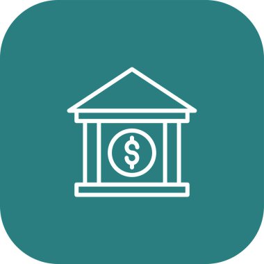 Kolayca düzenleyebilen veya düzenleyebilen Banka Vektörü simgesi