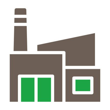 Fabrika oluşturma vektör simgesi