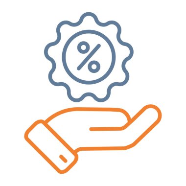 yüzde indirim taslak biçiminde fiyat etiketi simgesi sunar