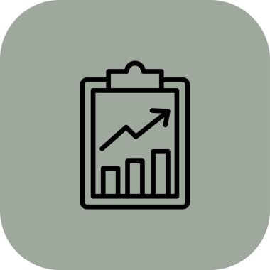 grafik simgesinin vektör illüstrasyonu