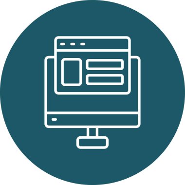 seo modern simgesinin vektör illüstrasyonu