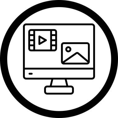 Seo simgesinin vektör illüstrasyonu