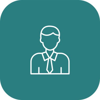 vektör adam düz simgesi