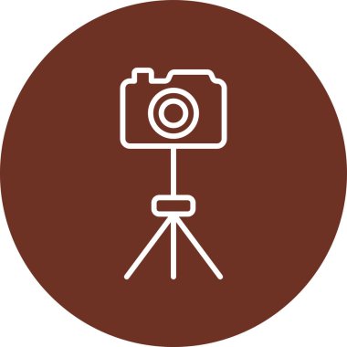 Modern kamera simgesinin vektör illüstrasyonu