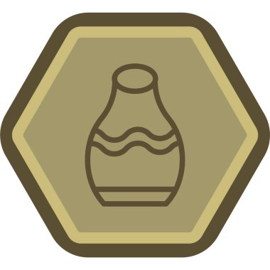 Kahve simgesinin vektör illüstrasyonu