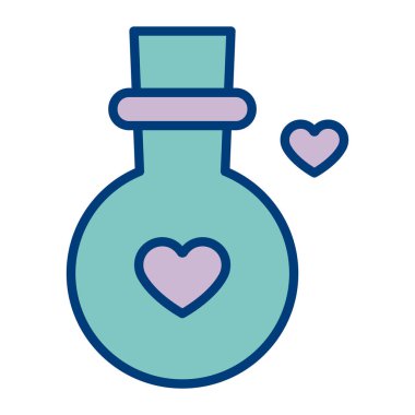 şişe iksiri, vektör illüstrasyon tasarımı