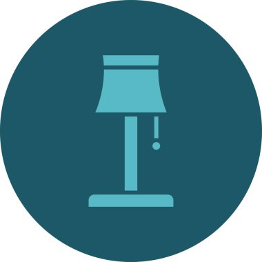 Kişisel ve ticari kullanım için lamba vektör resmetme simgesi vektör ilülasyonu..