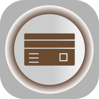 Kredi kartı simgesi, vektör illüstrasyon tasarımı