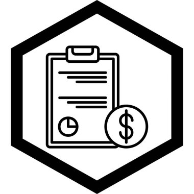 Bir pano simgesinin vektör illüstrasyonu