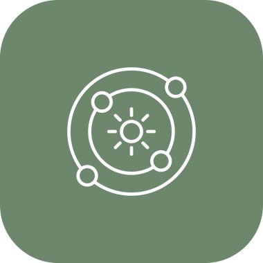 Modern pusula simgesinin vektör çizimi