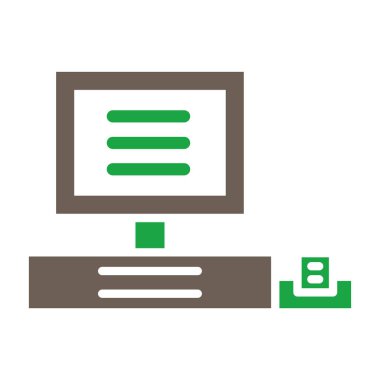 bilgisayar simgesi vektör illüstrasyonu