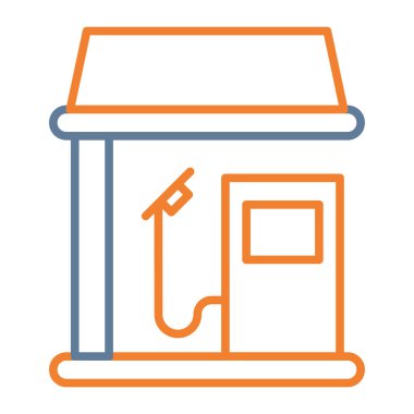 Benzin istasyonu. Basit tasarım.