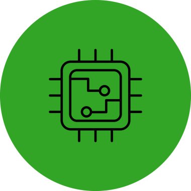 Benzersiz vektör çizgisi simgesi