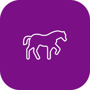 Hayvan ikonu çizgisinin vektör çizimi. güzel hayvan ögesi aynı zamanda hayvan simgesi olarak da kullanılabilir..