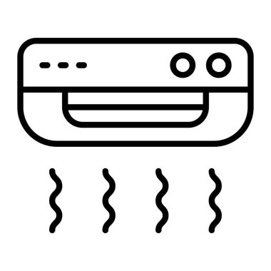 Klima ikonu vektör illüstrasyonu