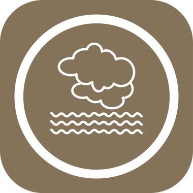 Bulut simgesi. Vektör illüstrasyonu