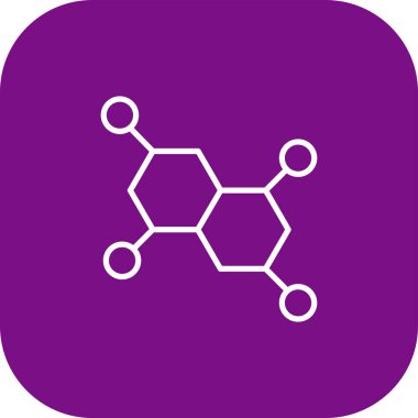 Molekül Vektör Simgesi Tasarımı