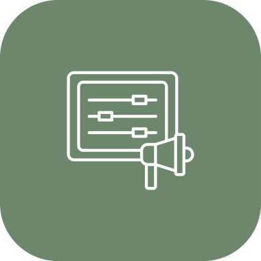 Web satırı simgesi. Klasör, vektör çizim