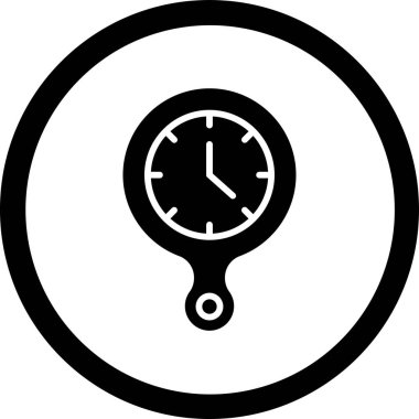 Saat simgesi vektör illüstrasyonu