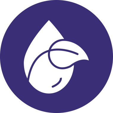 su damlası ağ simgesi basit illüstrasyon