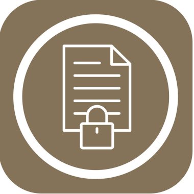 Belge. Web simgesi basit illüstrasyon