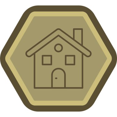 ev ikonu. vektör illüstrasyonu