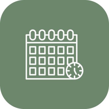 Saat simgesi vektör illüstrasyonu