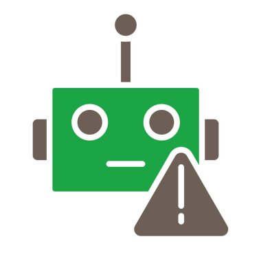 robot ikon vektör illüstrasyonu