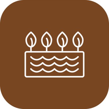 kek vektörü simgesi simgesi illüstrasyonu