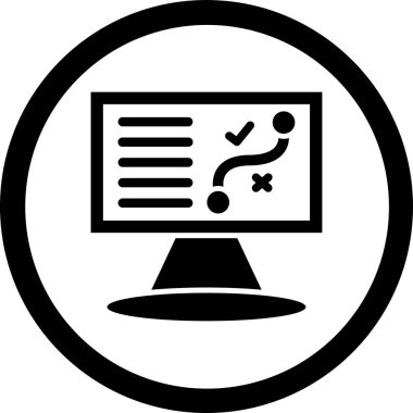 Bilgisayar. Web simgesi basit illüstrasyon