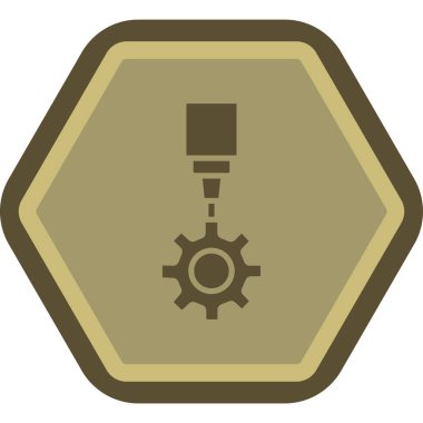 Teçhizat Web simgesi basit illüstrasyon