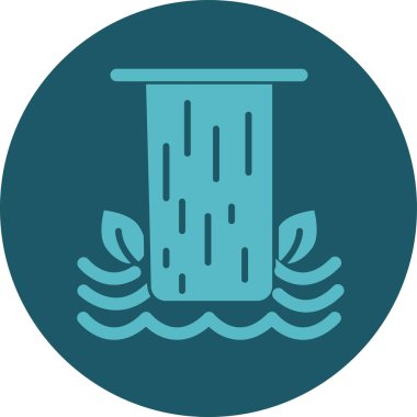 Eşsiz Su Tıklama Vektörü Kabartma Simgesi