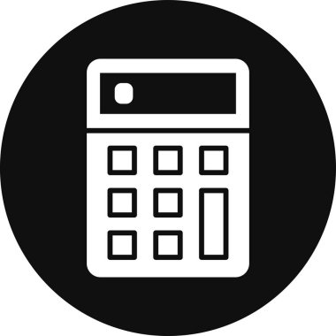 vektör hesap makinesi simgesi, basit illüstrasyon