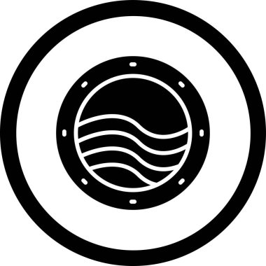 Bir çember simgesinin vektör illüstrasyonu