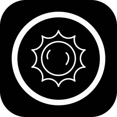 Tek bir uydu simgesinin vektör çizimi