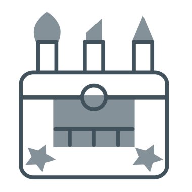 Takvim simgesi vektör illüstrasyonu