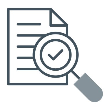 belge kontrol listesi simgesi ana hat biçiminde