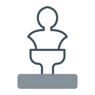 klozet rengi çizgisi simgesi.