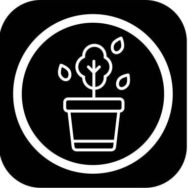 çiçek simgesi vektör illüstrasyonu