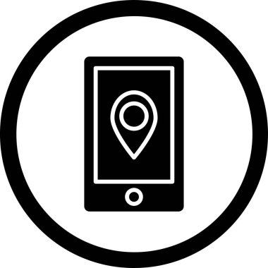 konum. Web simgesi basit illüstrasyon