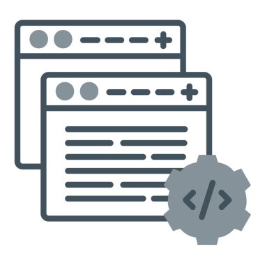 Kodlama geliştirme kodlama simgesi