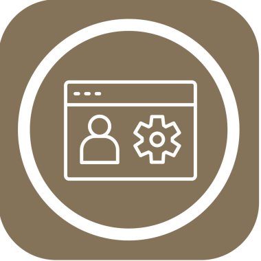 Ağ tarayıcı simgesi soyut arkaplanda izole edildi