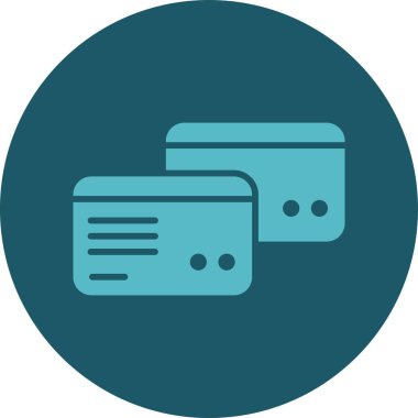 Simge simgesinin vektör illüstrasyonu