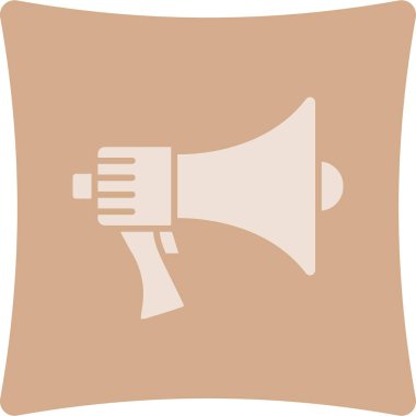 megafon ikonu. Beyaz arkaplanda izole edilmiş web tasarımı için hoparlör simgesi