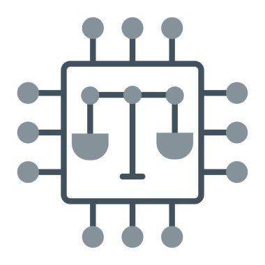 yapay zeka ikonu vektör tasarımı