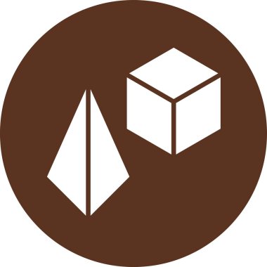 Teslimat kutusu simgesi, vektör çizim