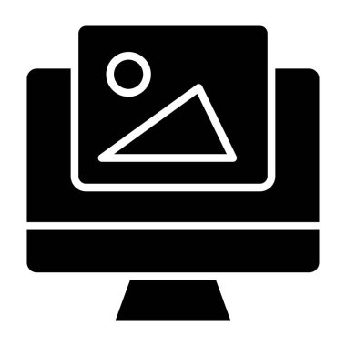 seo modern simgesinin vektör illüstrasyonu