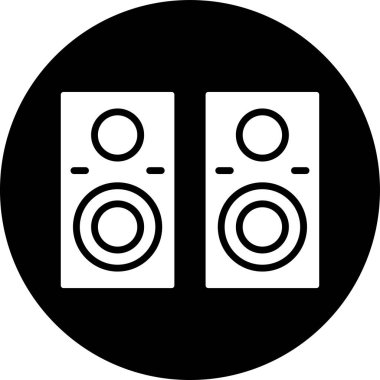 Müzik. Web simgesi basit illüstrasyon