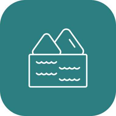 Su simgesinin vektör illüstrasyonu